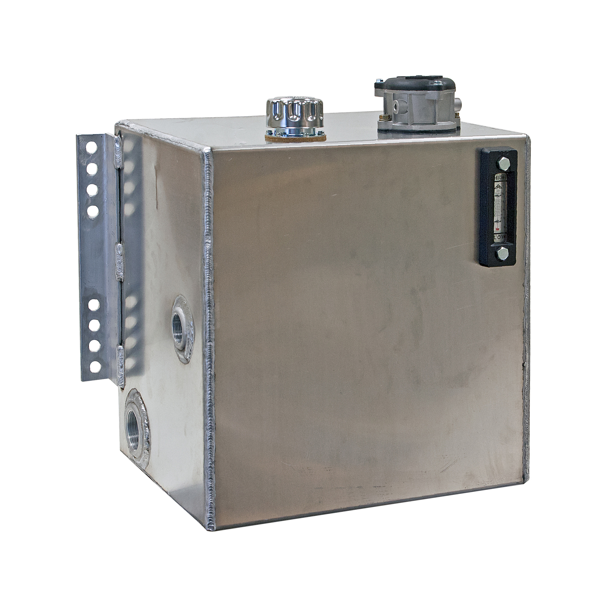 Buyers Products, Reservoir, 25Gal, Alum, W/25 Mic. Filter, Capacity 25 Gal, Suction Port Size 2 in, Return Port Size Multiple in, Model# SMR25AF25